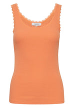 Posey Muskmelon Lace Detail Vest