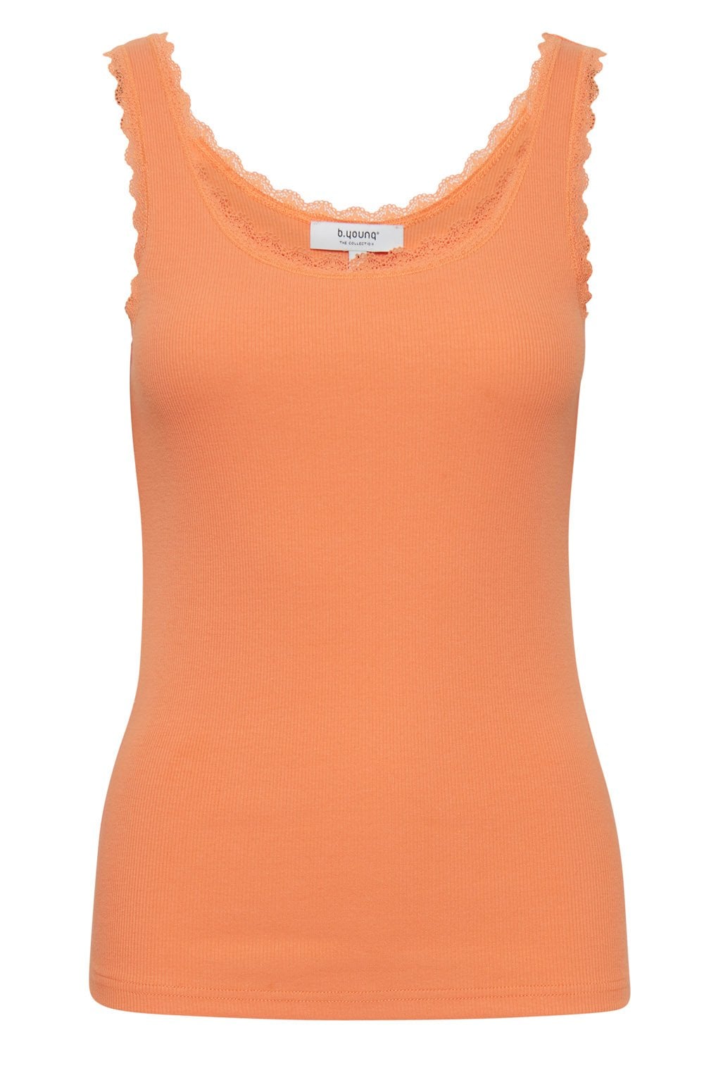 Posey Muskmelon Lace Detail Vest