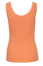Posey Muskmelon Lace Detail Vest
