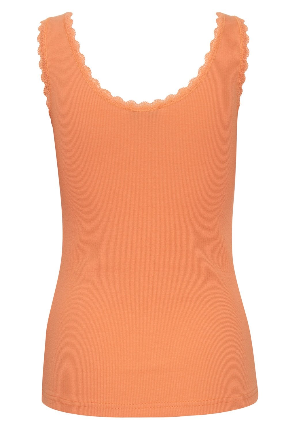 Posey Muskmelon Lace Detail Vest
