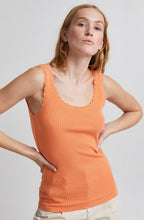Posey Muskmelon Lace Detail Vest