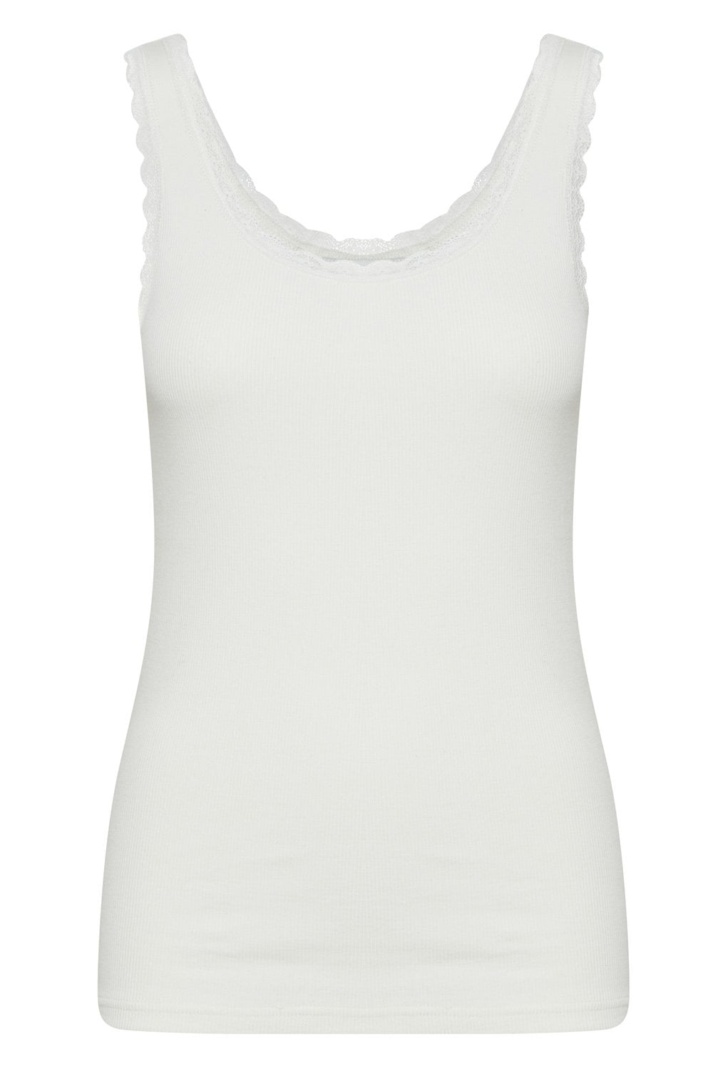 Posey Off White Lace Detail Vest