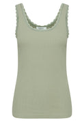 Posey Seagrass Lace Detail Vest