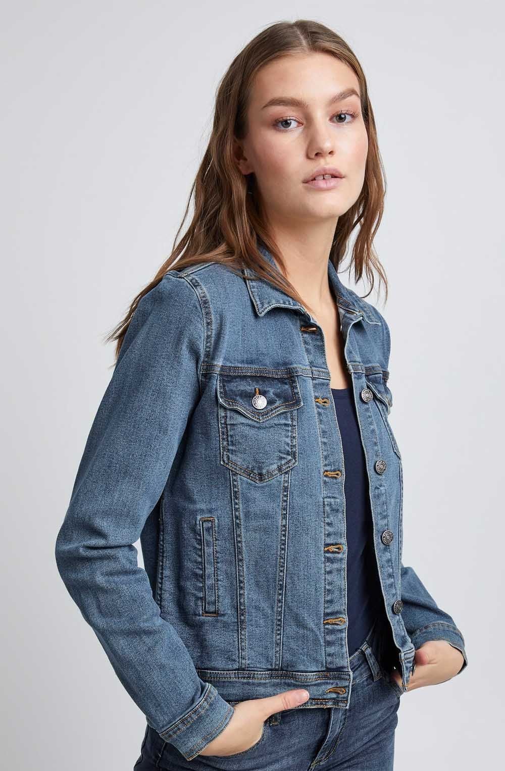 Pully Mid Blue Denim Jacket