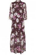 Purple Floral Maxi Dress