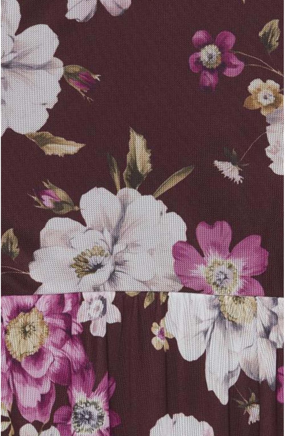 Purple Floral Maxi Dress