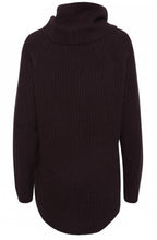 Purple Ribbed Knit Jumper