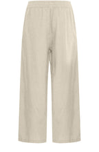 Rainy Day Hummus Linen Mix Cropped Trousers
