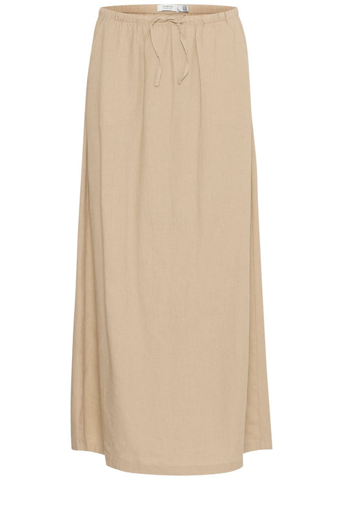 Rainy Day Hummus Linen Mix Skirt