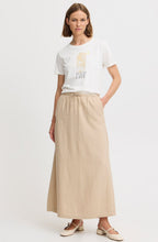 Rainy Day Hummus Linen Mix Skirt