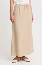 Rainy Day Hummus Linen Mix Skirt