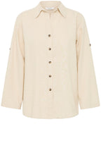 Rainy Day Linen Mix Oversized Shirt