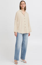 Rainy Day Linen Mix Oversized Shirt
