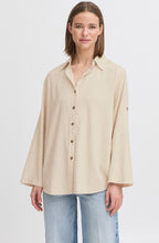 Rainy Day Linen Mix Oversized Shirt