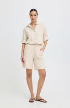 Rainy Day Melange Linen Mix Shorts