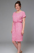 Raspberry Rose Medallion Print Dress