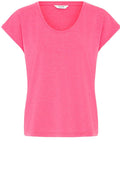 Raspberry Rose Melange Shimmer T Shirt