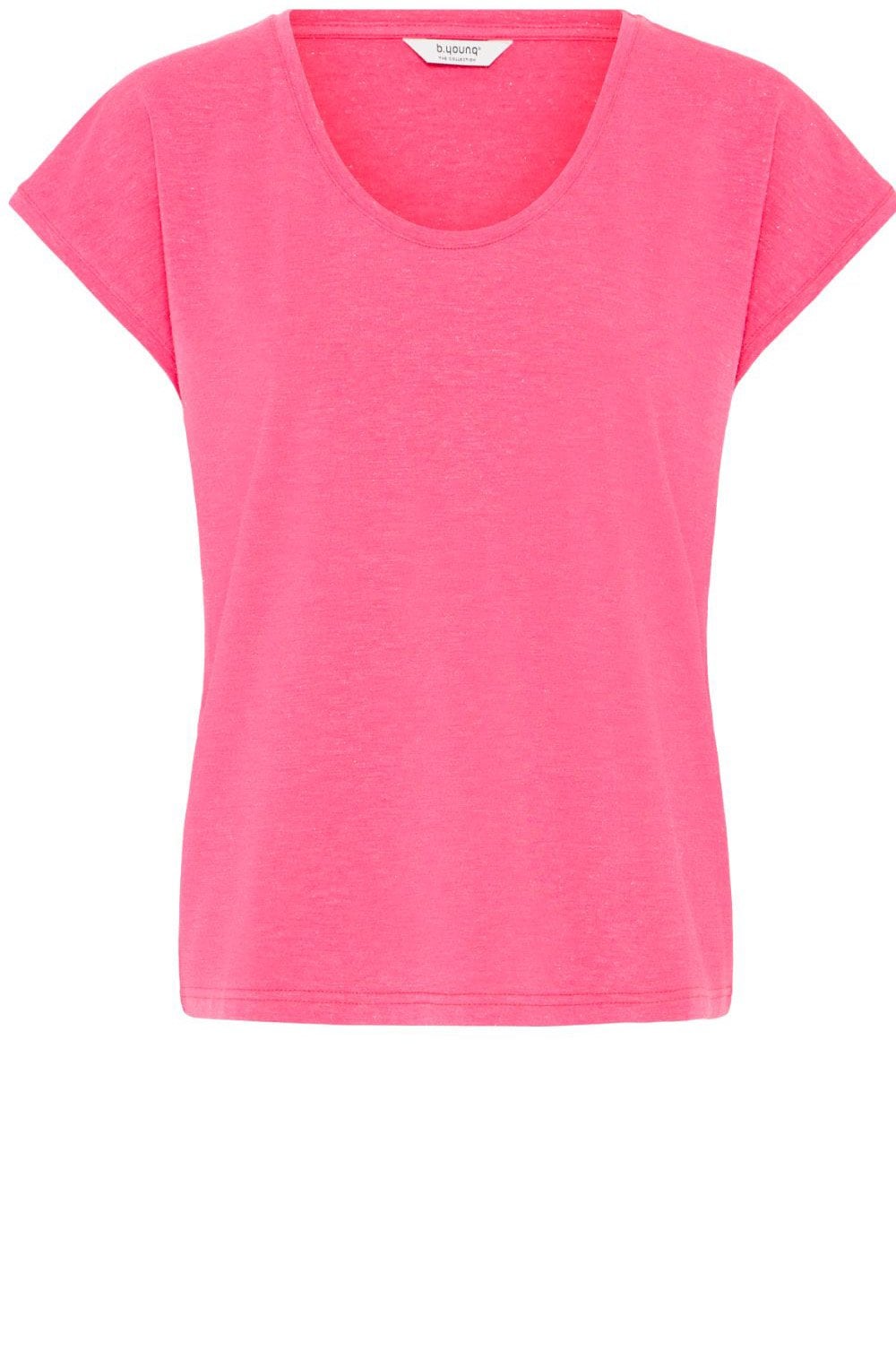 Raspberry Rose Melange Shimmer T Shirt