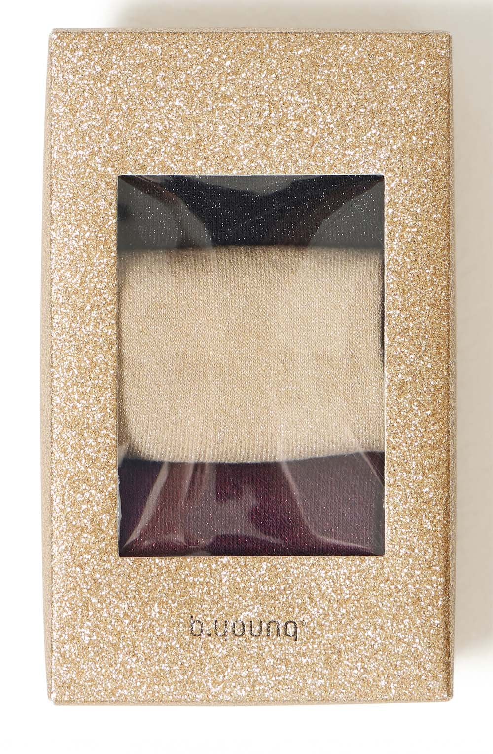 Red and Gold Shimmer Socks Gift Box