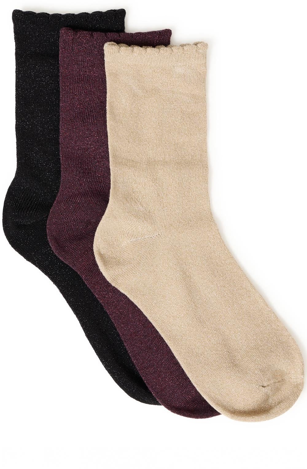 Red and Gold Shimmer Socks Gift Box