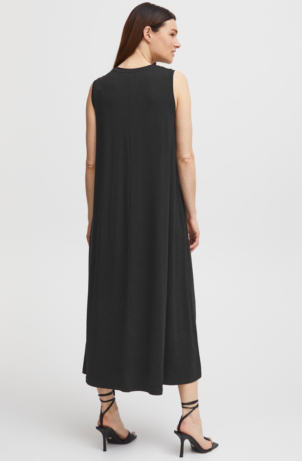 Rexima Black Jersey A Line Dress