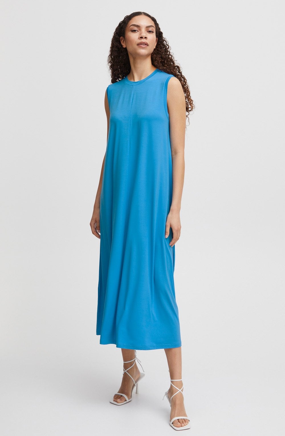 Rexima Blithe Blue Jersey A Line Dress