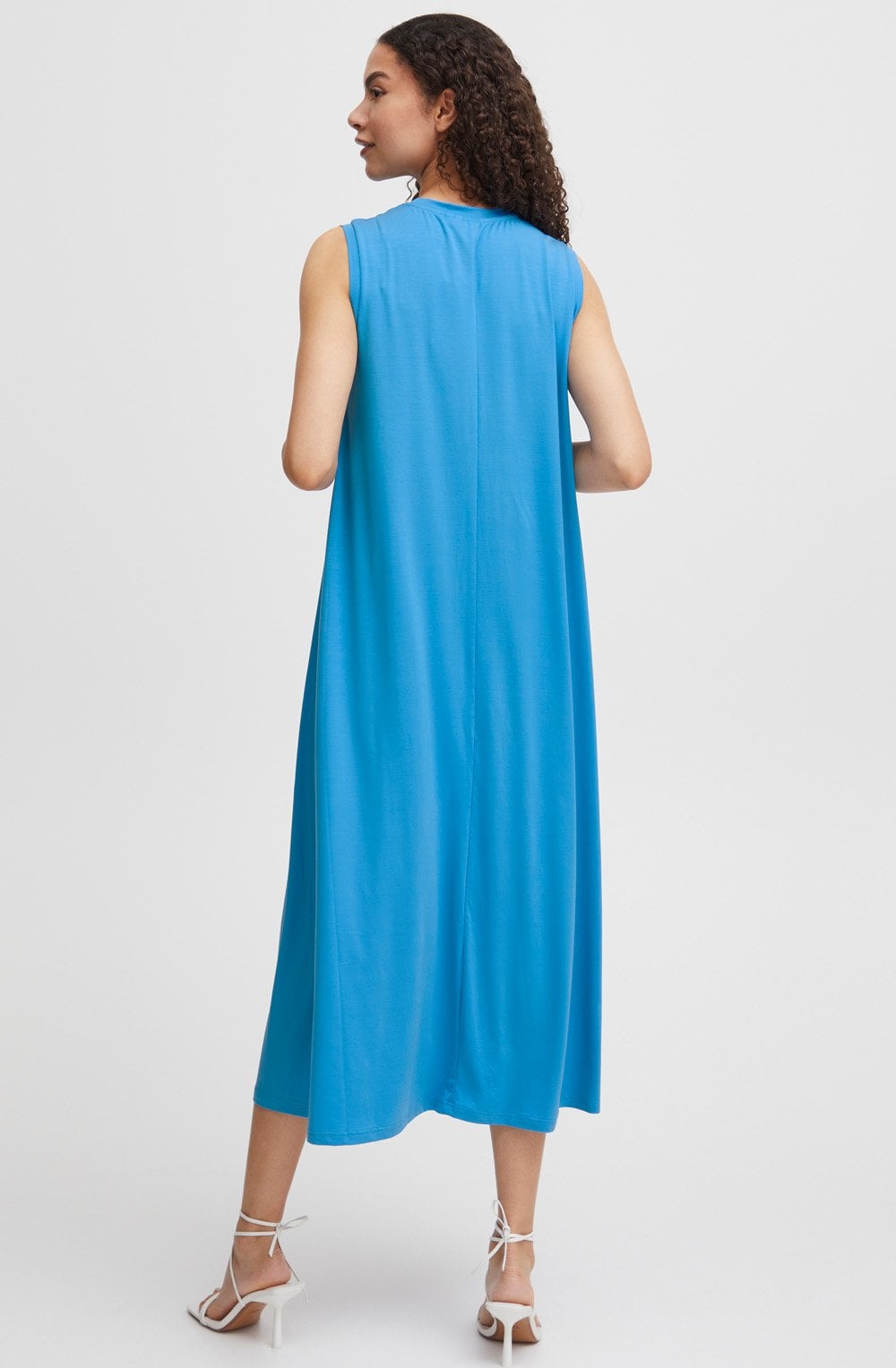 Rexima Blithe Blue Jersey A Line Dress