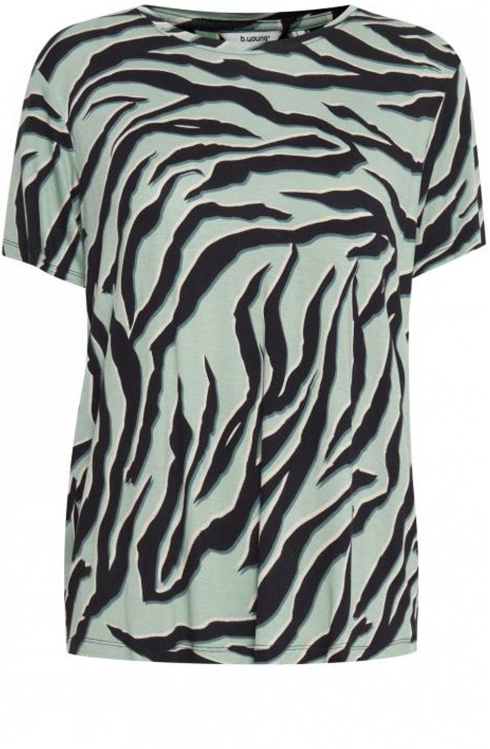 Rillo Blue Zebra Print T Shirt