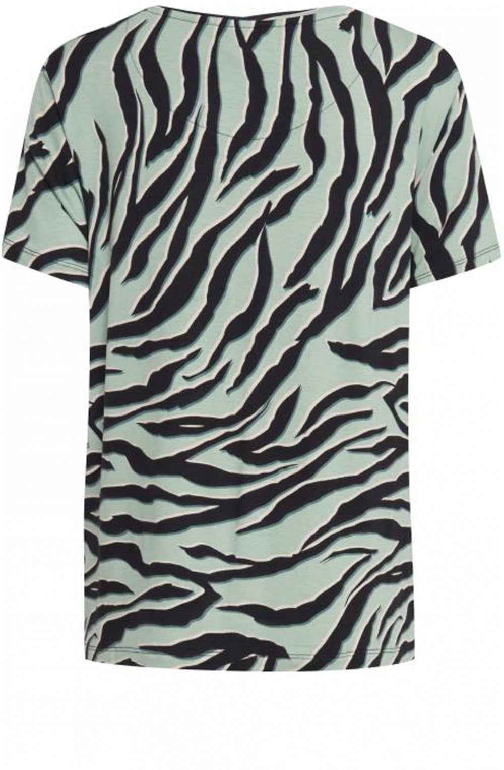 Rillo Blue Zebra Print T Shirt
