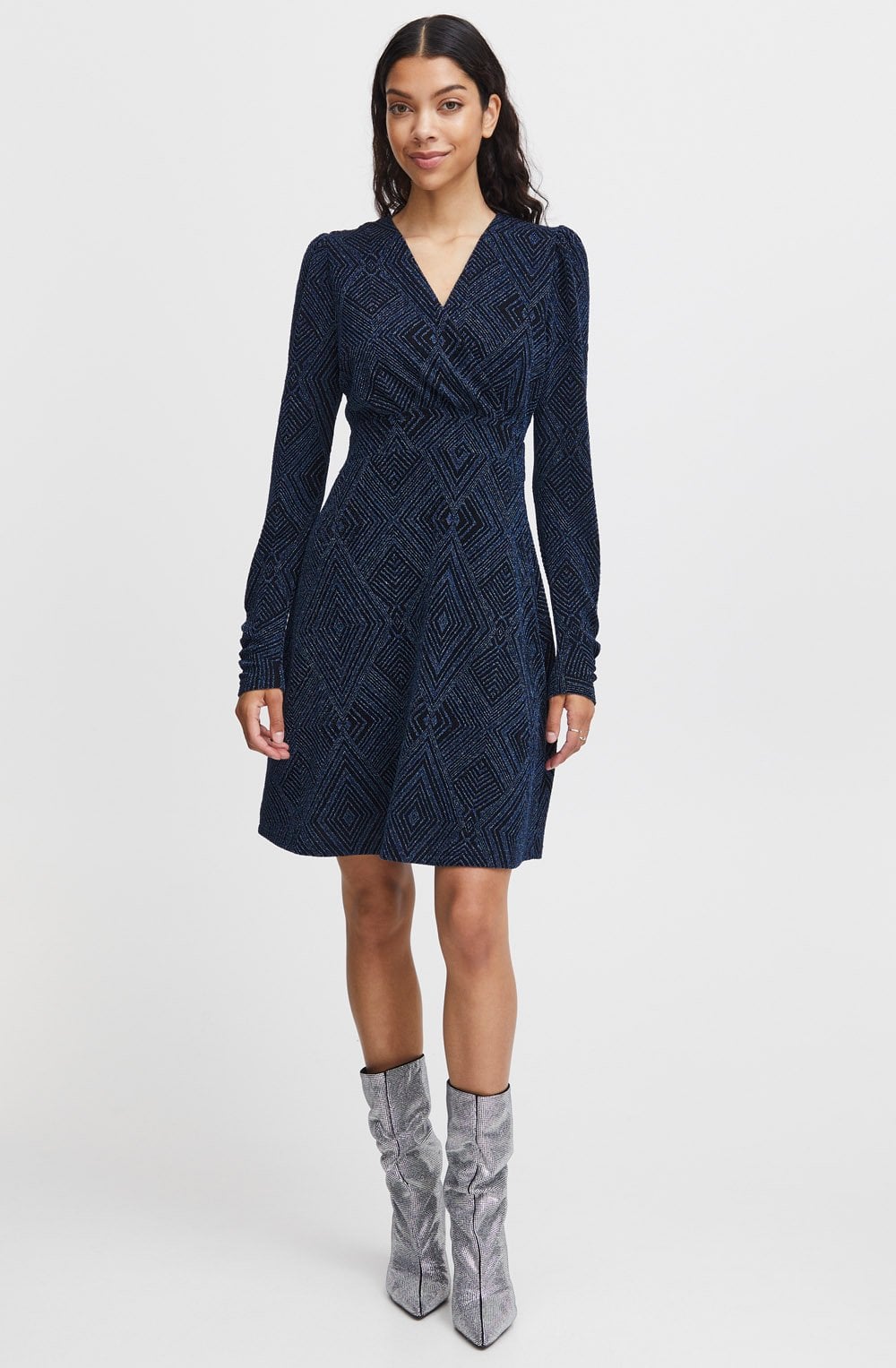 Rimlo Reflecting Pond Sparkle Wrap dress