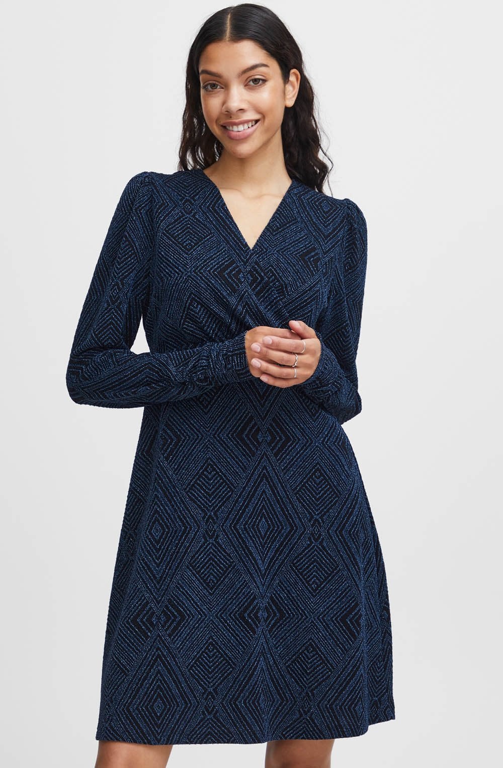 Rimlo Reflecting Pond Sparkle Wrap dress