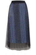 Rinka Metallic Pleated Skirt