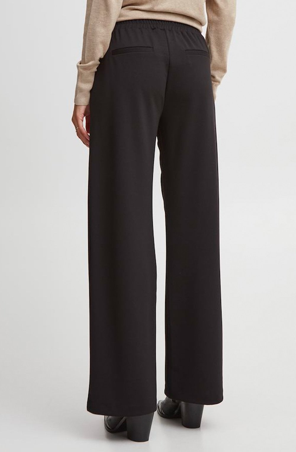 Rizetta Black Wide Leg Trousers