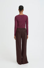 Rizetta Java Brown Wide Leg Trousers