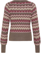 Roan Rouge Chevron Fine Knit Jumper