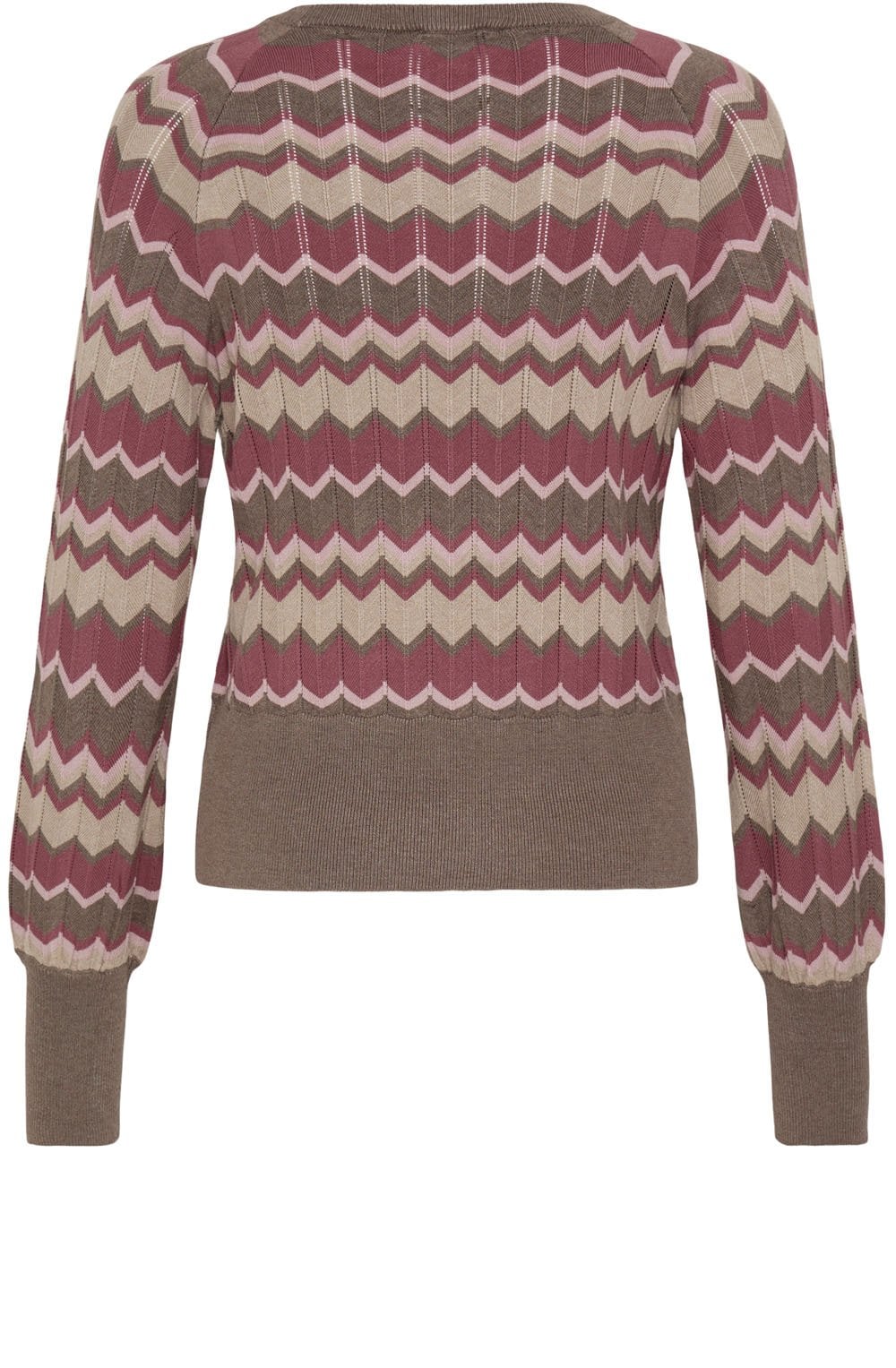 Roan Rouge Chevron Fine Knit Jumper
