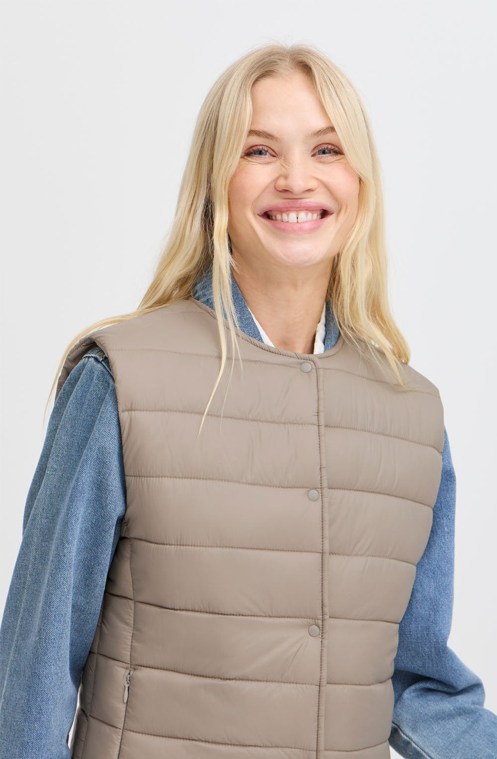 Roasted Cashew Puffer Waistcoat