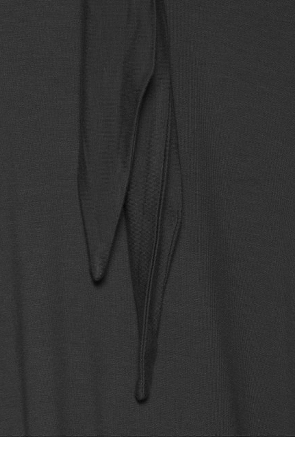 Ronja Black Tie Neck Top