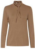 Ronja Tan Tie Neck Top