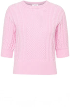 Roseate Cable Knit Short Sleeved Jumper