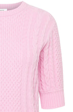 Roseate Cable Knit Short Sleeved Jumper