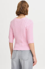 Roseate Cable Knit Short Sleeved Jumper