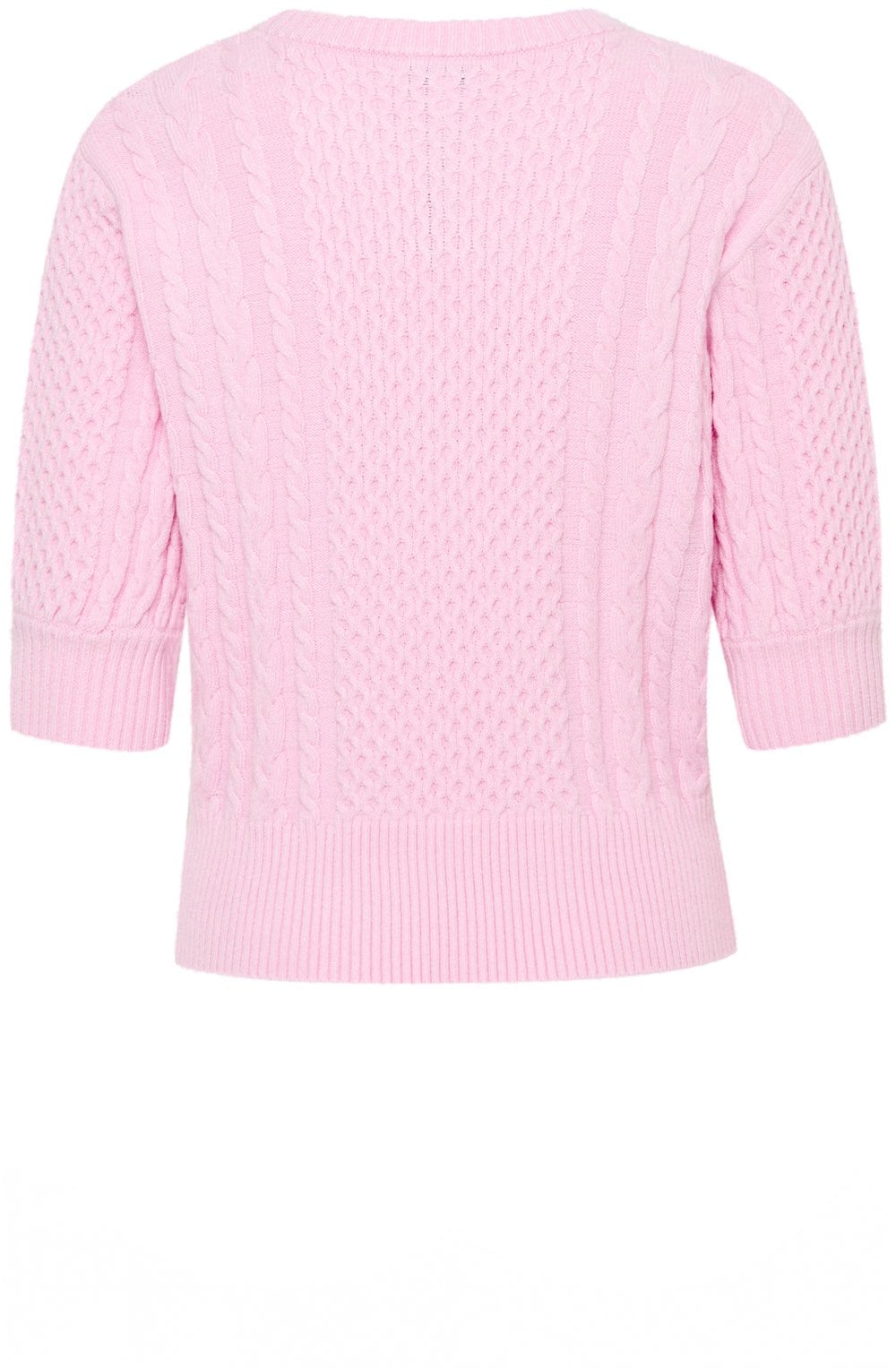 Roseate Cable Knit Short Sleeved Jumper