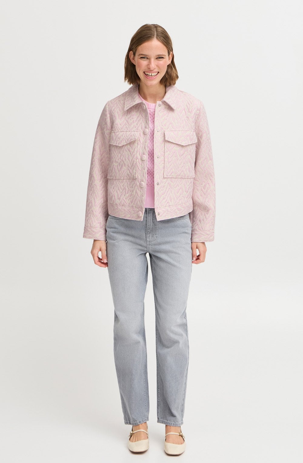 Roseate Relaxed Print Jacket