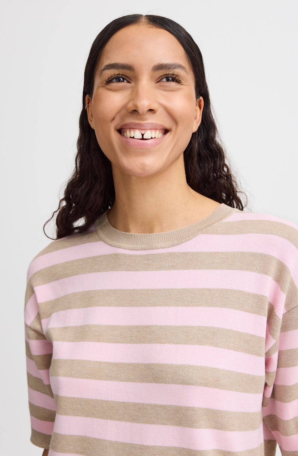 Roseate Striped Summer Pullover