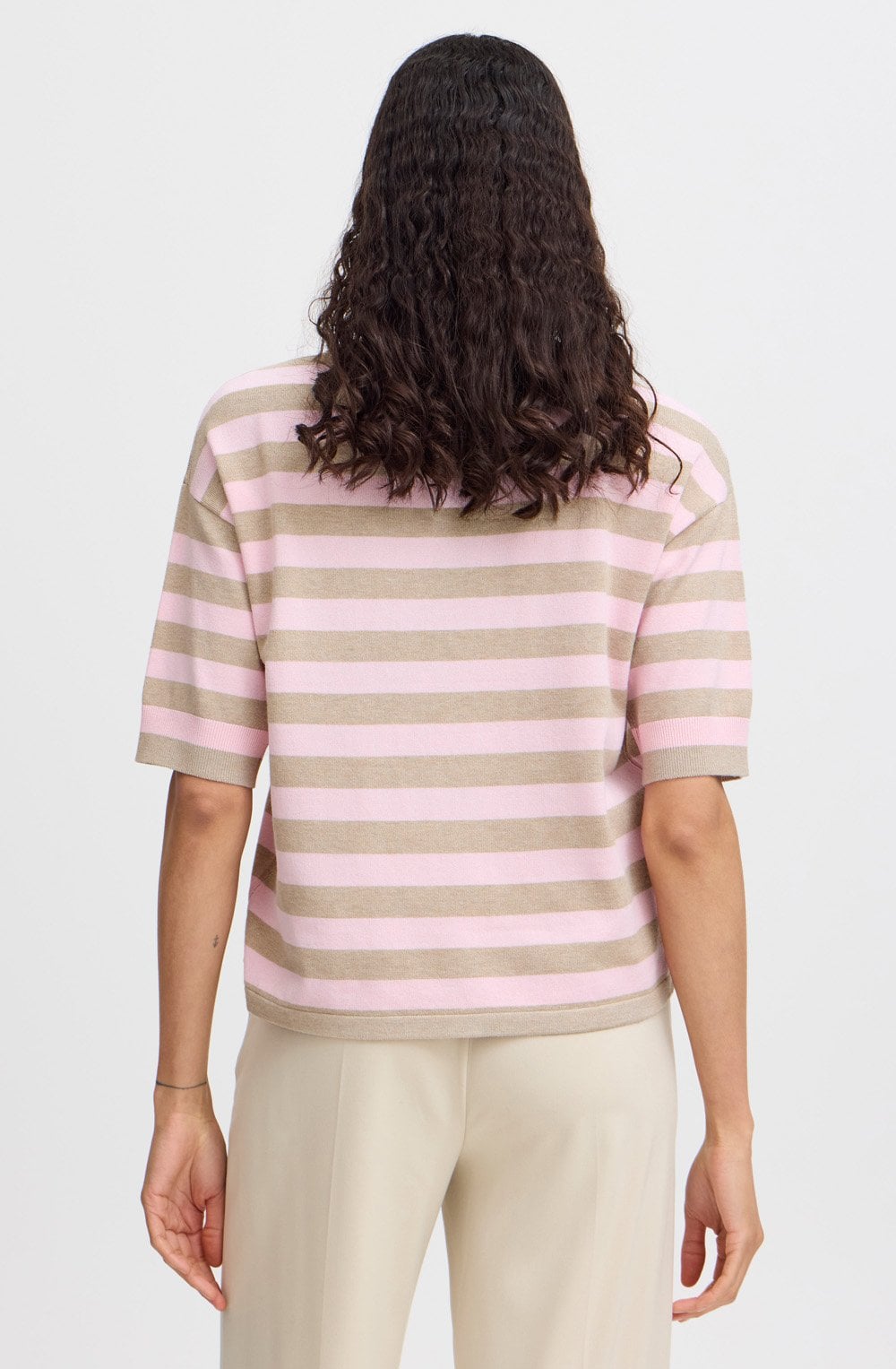 Roseate Striped Summer Pullover