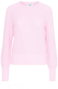Roseate Textured Knit Balloon Sleeve Jumper