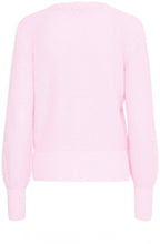 Roseate Textured Knit Balloon Sleeve Jumper