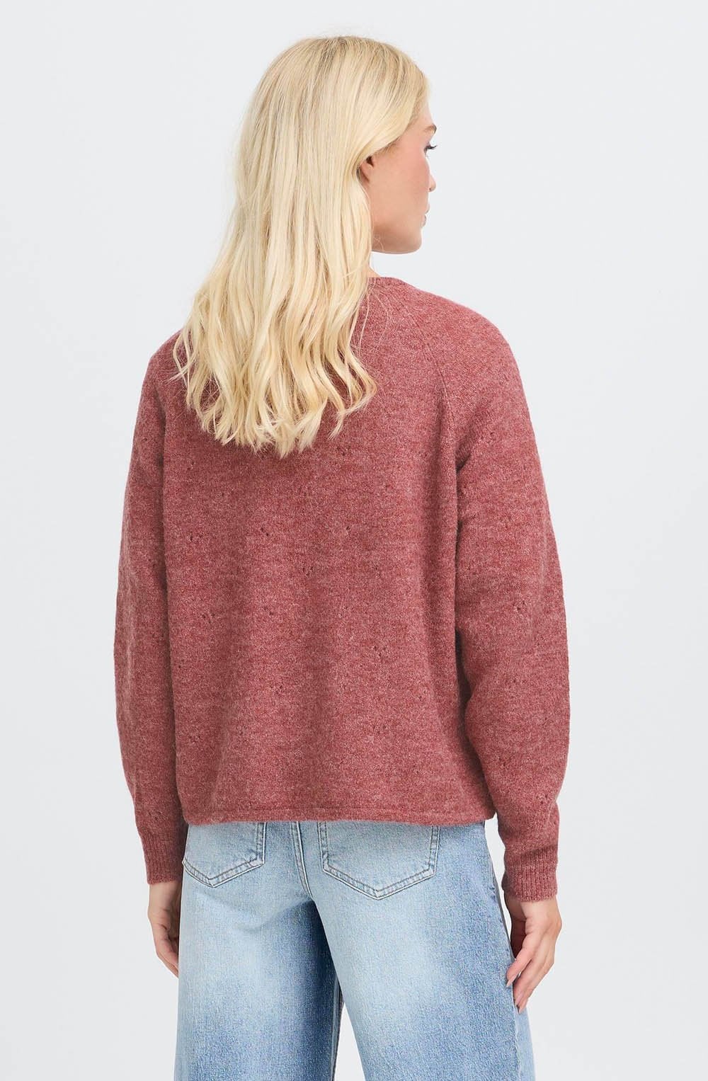 Rouge Melange V Neck Jumper