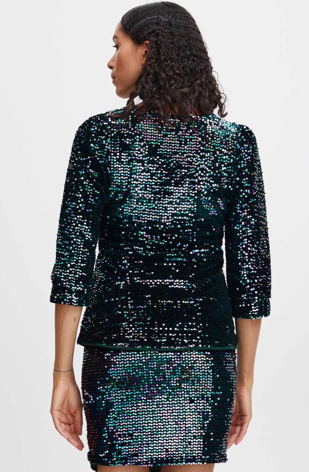 Salta Reflecting Pond Sparkle Blouse